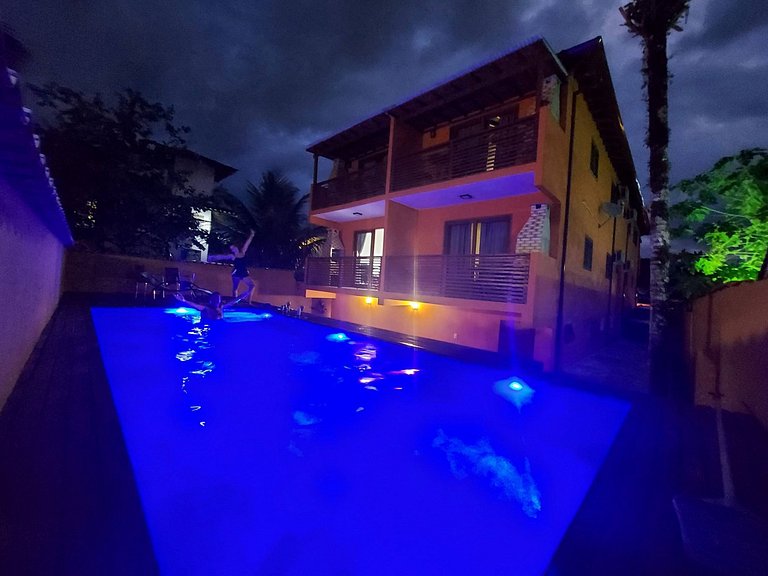 Catimbau - Flat com Piscina, 50mt da praia, churrasqueira pr