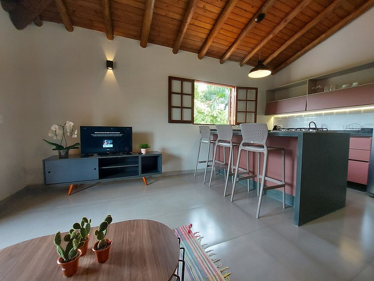 Sapeca - Cosy apart with kitchen, 50m from the Beach, Privat